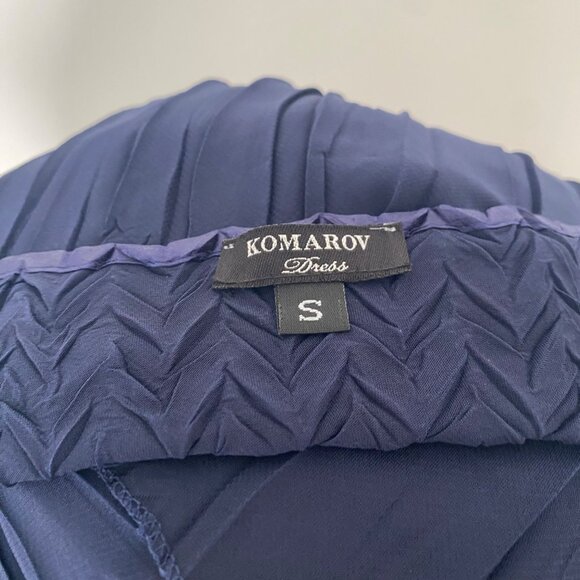 NWT Komarov Tiered Charmeuse & Chiffon Dress & Jacket - Picture 7 of 14